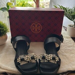 Tory Burch Sandal- Calf Leather/Faille